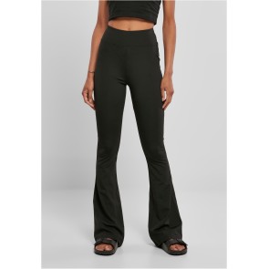 Urban Classics Ladies Recycled High Waist Flared Leggings front