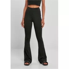 Urban Classics Ladies Recycled High Waist Flared Leggings front
