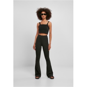 Urban Classics Ladies Recycled High Waist Flared Leggings model