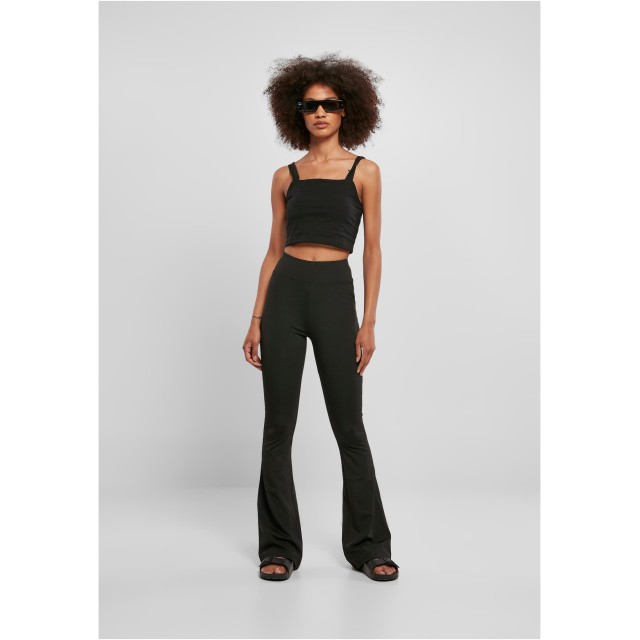 Urban Classics Ladies Recycled High Waist Flared Leggings model