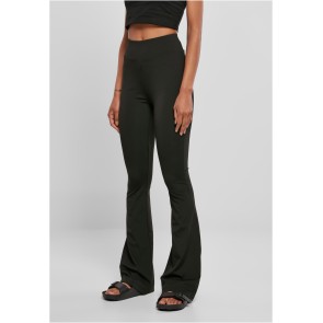 Urban Classics Ladies Recycled High Waist Flared Leggings side left