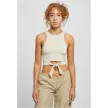Urban Classics Ladies Cropped Knot Top softseagrass voor 