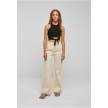 Urban Classics Ladies Cropped Knot Top zwart 