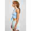 Urban Classics Ladies Cropped Knot Top lichtblauw link
