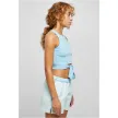 Urban Classics Ladies Cropped Knot Top balticblue rechts