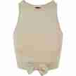 Urban Classics Ladies Cropped Knot Top softseagrass