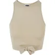 Urban Classics Ladies Cropped Knot Top softseagrass