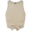 Urban Classics Ladies Cropped Knot Top softseagrass