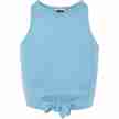 Urban Classics Ladies Cropped Knot Top balticblue