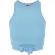 Urban Classics Ladies Cropped Knot Top balticblue