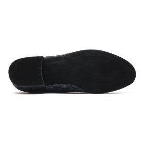 Rumpf Miguel 2156 Black Snake heren Dansschoenen suede zool