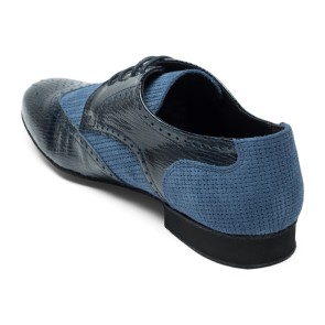 Rumpf Pepe Heren DansSchoenen 2152 blauw hak 2 cm