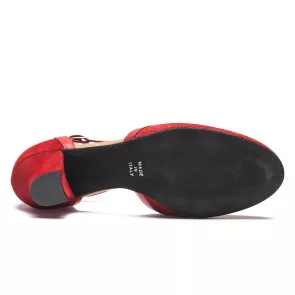 Rumpf Dames Rode Swing Schoenen 9236 suede zool