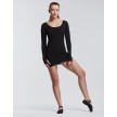 Temps Danse Knitted Long Sleeve Warm Up Tunic Johanna zwart