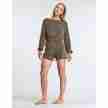Temps Danse Dames French Terry Shorts Caresse wenge