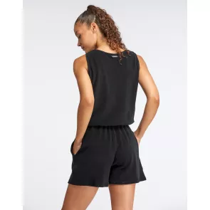 Temps Danse Dames French Terry Combishort Calypso zwart rug