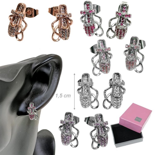 Alista Oorbellen met Balletschoenen 15mm
