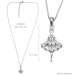 Alista Ketting Ballerina met Zirkonia
