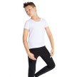 capezio 1061B t-shirt ronde hals voor jongens wit
