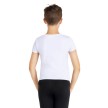 capezio 1061B t-shirt ronde hals voor jongens wit achterkant 