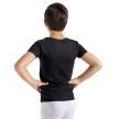 capezio 1061B t-shirt ronde hals voor jongens zwart achterkant 