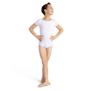 Capezio SE1062B balletpak voor jongens wit hoge hals 