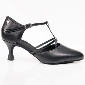 Portdance PD121 Premium Zwarte Dansschoenen gesloten neus