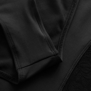Rumpf R3113 balletpak met kant korte mouwen zwart