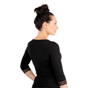 Rumpf RU5754 Almeria dames danstop met kant driekwart mouw