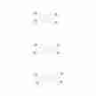 Capezio Snap Elastics voor Volwassenen wit