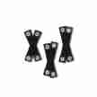 Capezio Snap Elastics voor Volwassenen zwart