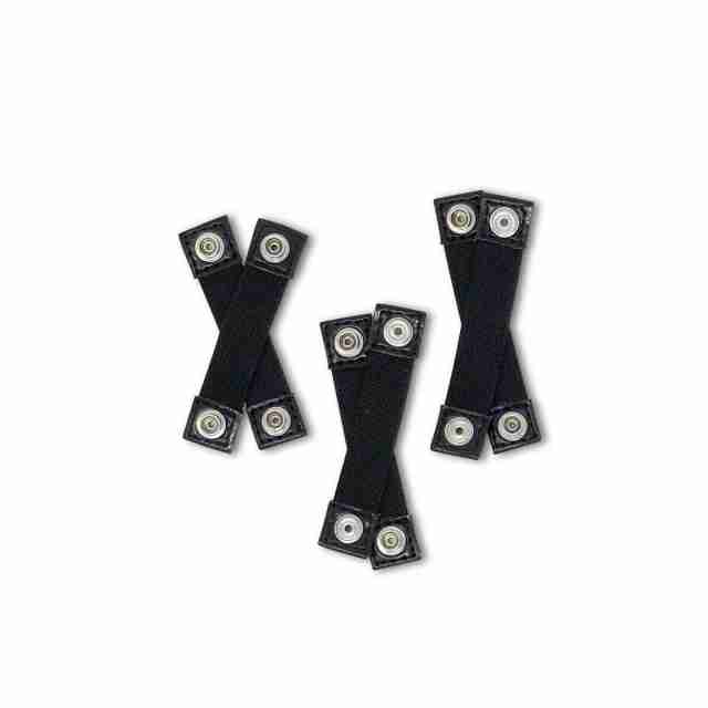 Capezio Snap Elastics voor Volwassenen zwart
