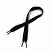 Capezio Grosgrain Ribbon Shoelaces 18 zwart