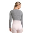 Capezio Shrug with Faux Knot grijs met lange mouwen