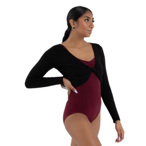 Capezio Shrug with Faux Knot zwart
