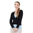 Capezio Ribbed Knit Wrap Sweater zwart dames