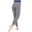 Capezio Ribbed Sweater Gebreide Legging dames grijs met een elastische enkelzoom