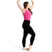 Capezio Ribbed Sweater Gebreide Legging dames zwart met een opvouwbare enkelzoom