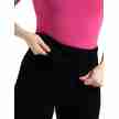Capezio Ribbed Sweater Gebreide Legging dames zwart met een opvouwbare tailleband