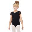 Capezio Meisjes Balletpakje Pofmouwen en Open Rug 11311C zwart