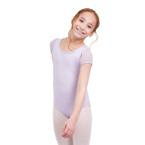 Capezio meisjes Puff Sleeve Keyhole Back Leotard lavender