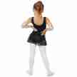Capezio Meisjes Balletpakje met Rokje en Pinch 11309C zwart met dikke schouderbandjes