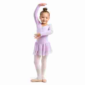 Capezio Meisjes Balletpakje met Rokje en Lange Mouwen 11724C