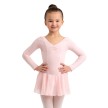 Capezio Meisjes Balletpakje met Rokje en Lange Mouwen 11724C roze