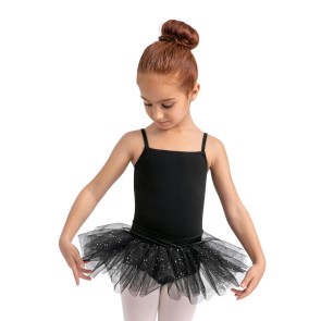 Capezio meisjes Belted Camisole Tutu Dress zwart