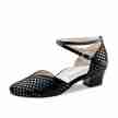 Werner Kern Sanna Dames Dansschoenen van zwart suede in geblokt patroon