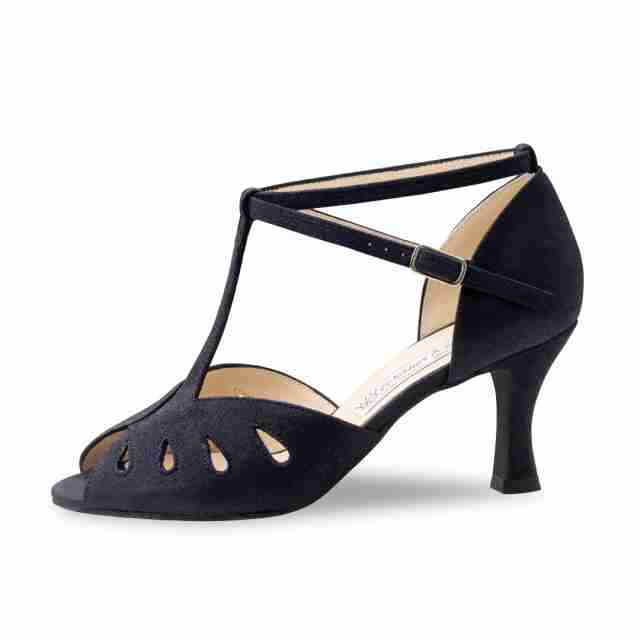 Werner Kern Lindsay Blauw Suede Dames Latin Dansschoenen