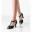 Werner Kern Lindsay Blauw Suede Dames Latin Dansschoenen met een 65 mm hak