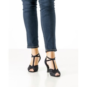 Werner Kern Lindsay Blauw Suede Dames Latin Dansschoenen met een perfecte pasvorm