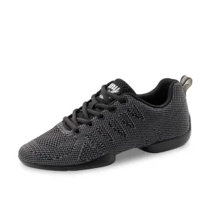 Suny Anna Kern 4050 Knit zwart-grijs Heren Danssneakers met Splitzool